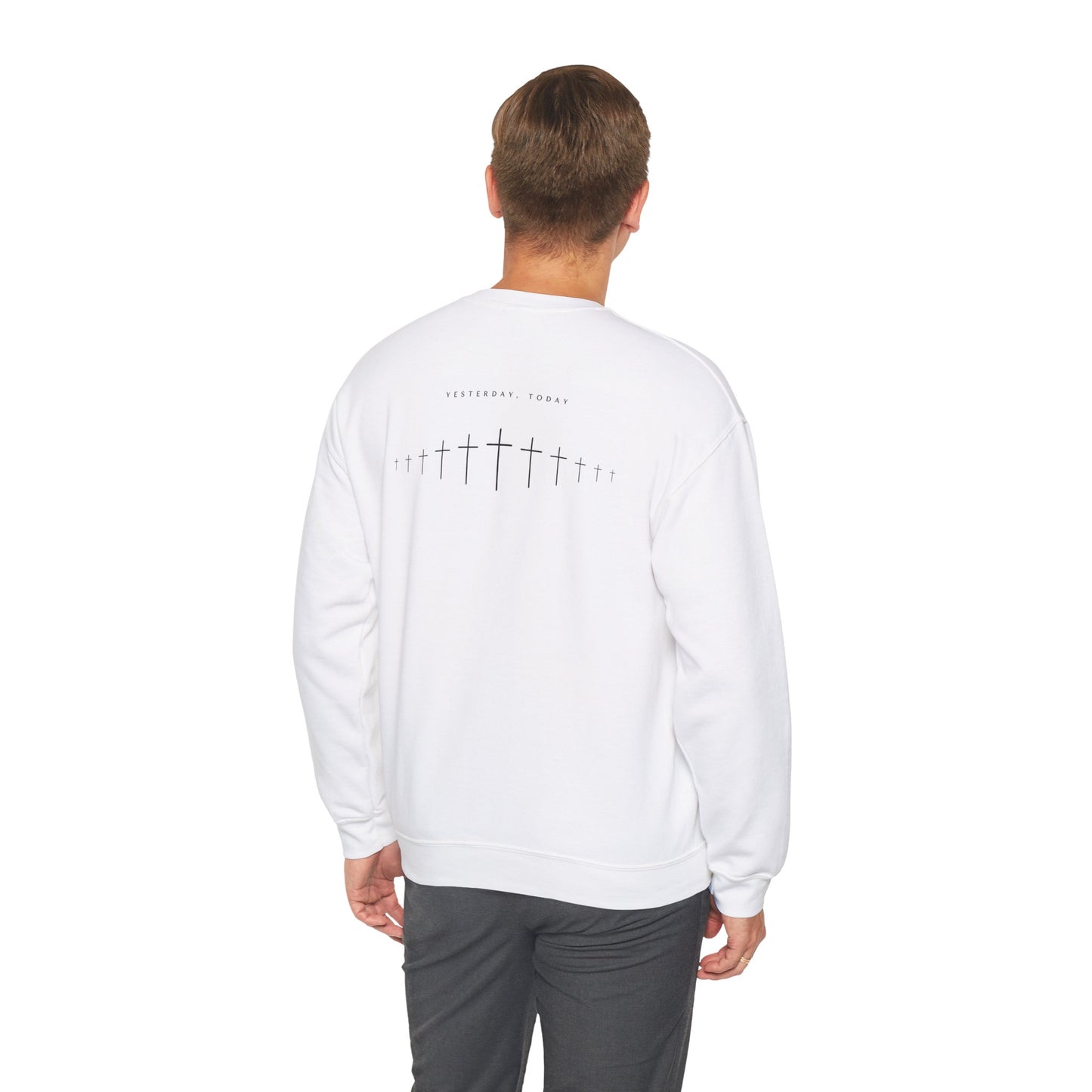 Faith-Inspired Unisex Crewneck Sweatshirt - 'The Cross Is The Reason' Design