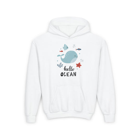 Youth Ocean Vibes Hooded Sweatshirt - Hello Ocean Design