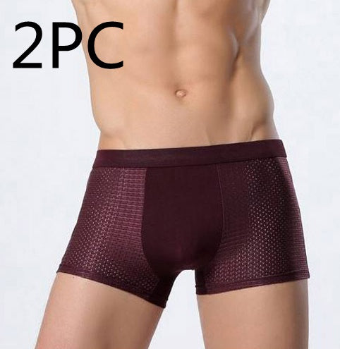 Ice silk men's underwear mesh boxer