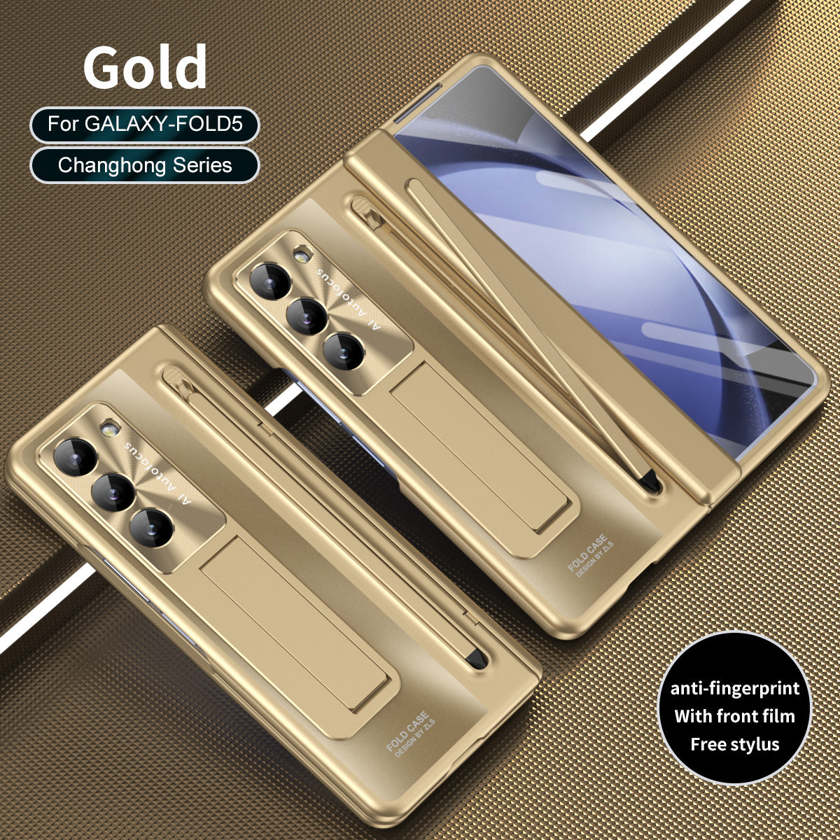 Suitable for Samsung Galaxy Z Fold6 mobile phone case shell film integrated bracket with stylus Z Fold5 anti-fall